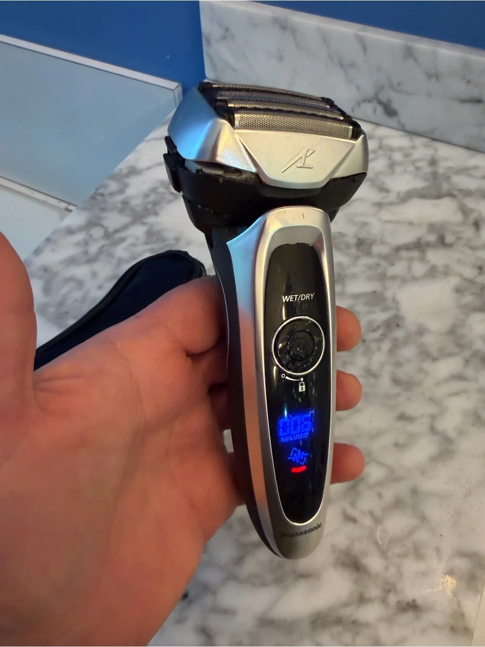Panasonic Arc5 ES-LV65-S Wet/Dry Cordless Foil 5-Head Shaver Case Charger